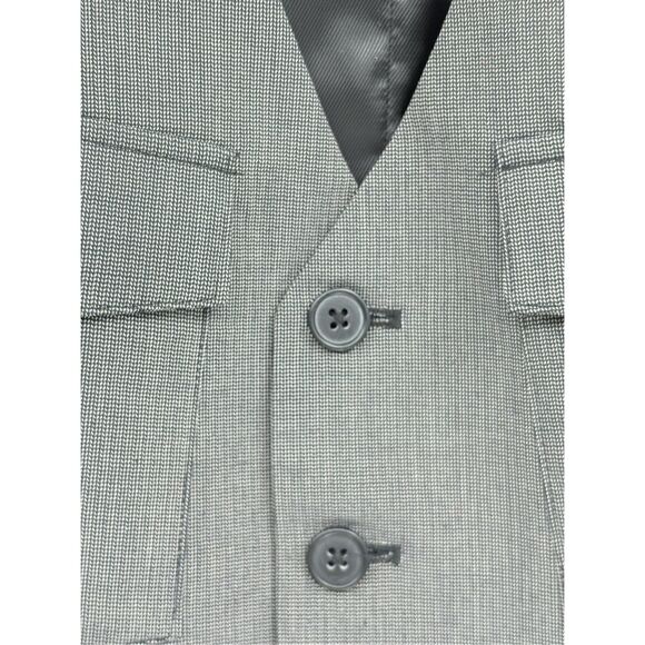 Kenneth Cole‎ Waistcoat Suit Vest Black White Men Size Medium - Picture 6 of 10